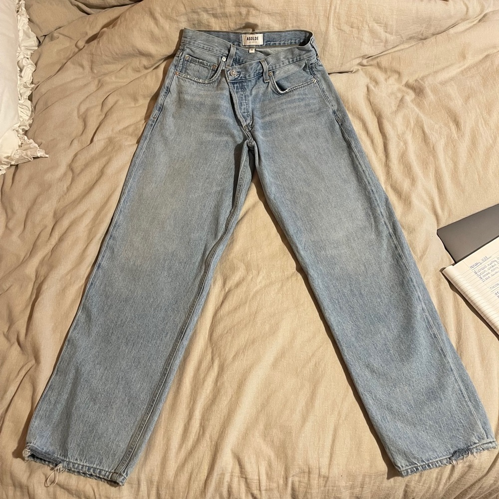 Agolde Cross Button Jeans, Practically New - image 1